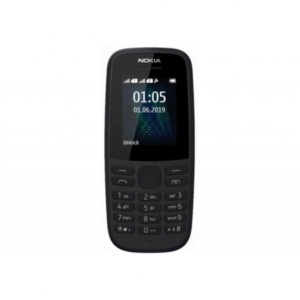 Мобільний телефон Nokia 105 SS 2019 Black (16KIGB01A13)