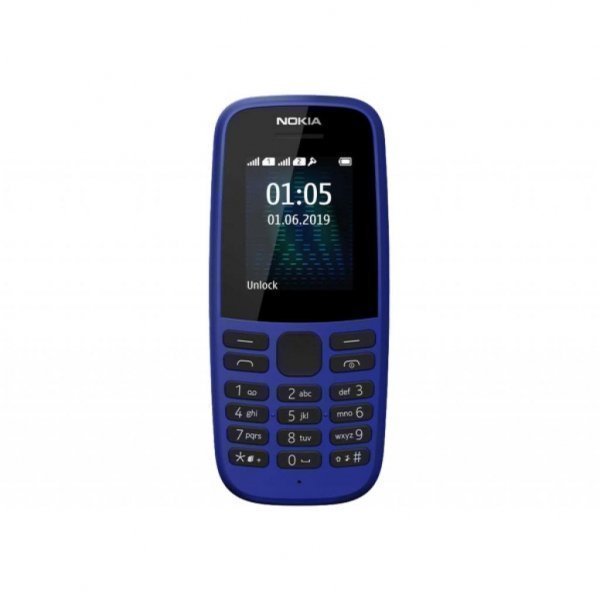 Мобільний телефон Nokia 105 SS 2019 Blue (16KIGL01A13)