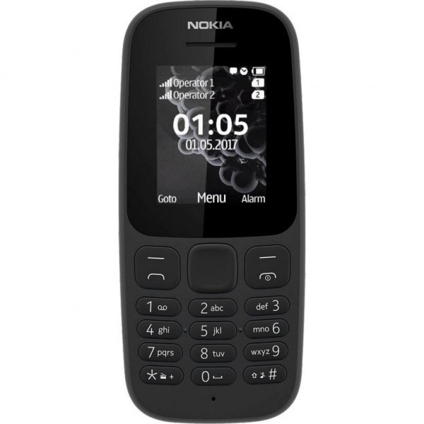 Мобільний телефон Nokia 105 SS New Black (A00028356)