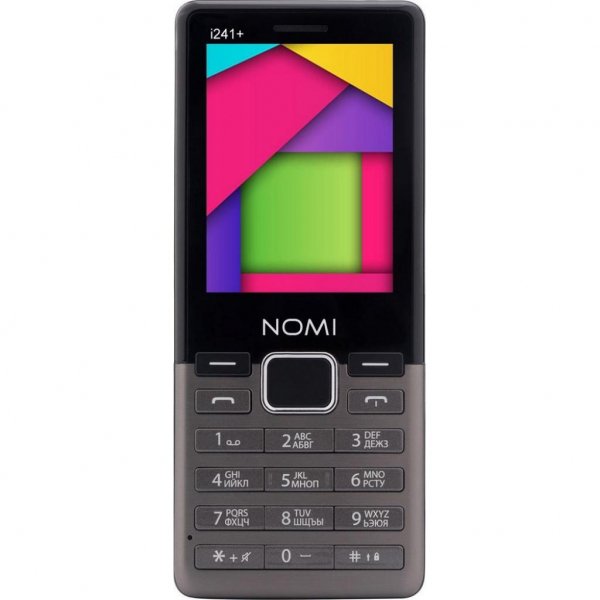 Мобільний телефон Nomi i241 + Metal Dark-Grey