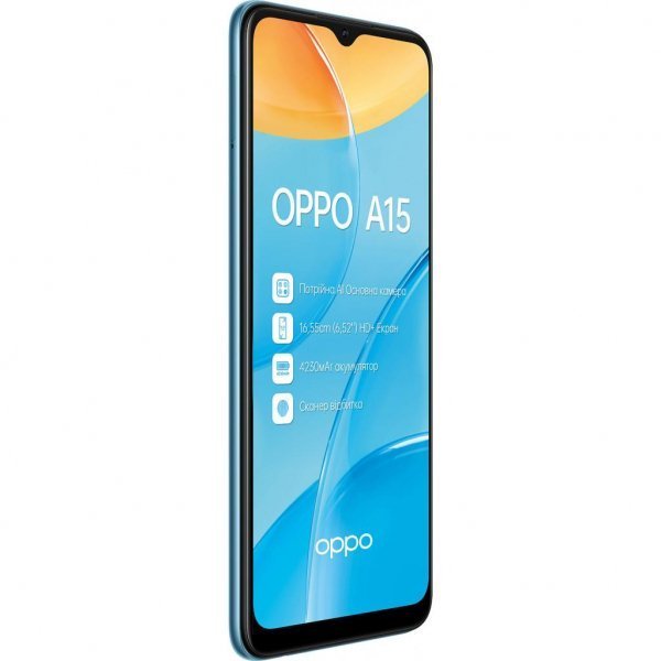 Мобільний телефон Oppo A15 2/32GB Mystery Blue (OFCPH2185_BLUE_2/32) Мобільний телефон Oppo A15 2/32GB Mystery Blue (OFCPH2185_BLUE_2/32)