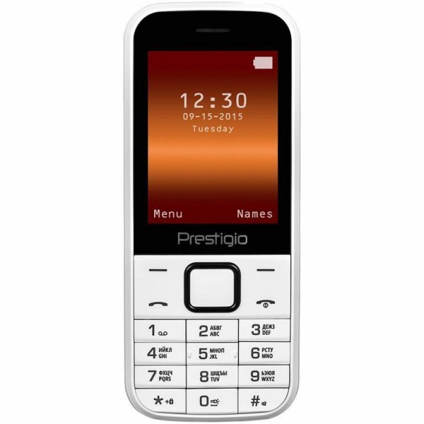 Мобільний телефон PRESTIGIO PFP1243 Duo Wize G1 White (PFP1243DUOWHITE)