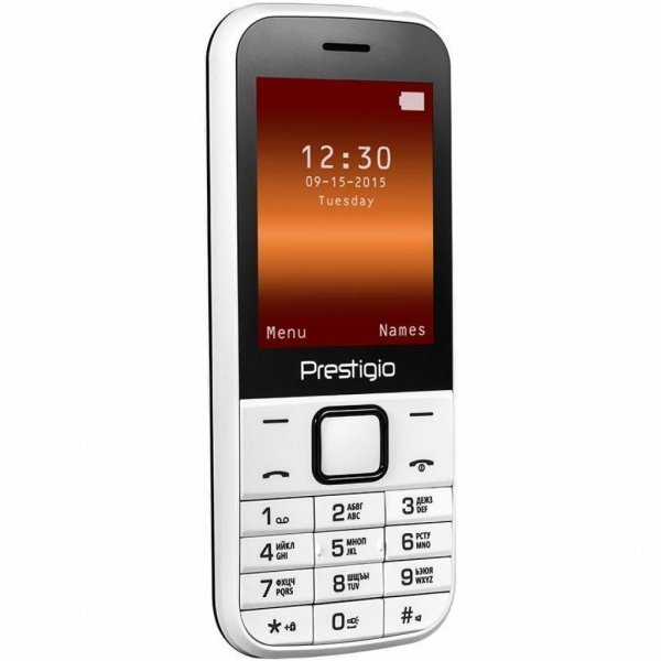 Мобільний телефон PRESTIGIO PFP1243 Duo Wize G1 White (PFP1243DUOWHITE)