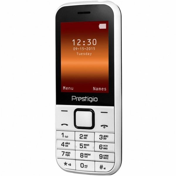 Мобільний телефон PRESTIGIO PFP1243 Duo Wize G1 White (PFP1243DUOWHITE)