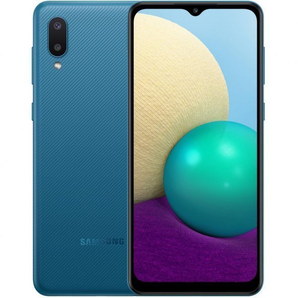 Мобільний телефон Samsung SM-A022GZ (Galaxy A02 2/32Gb) Blue (SM-A022GZBBSEK) Мобільний телефон Samsung SM-A022GZ (Galaxy A02 2/32Gb) Blue (SM-A022GZBBSEK)