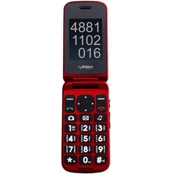 Мобільний телефон Sigma Comfort 50 Shell DS Black-Red (4827798212325)