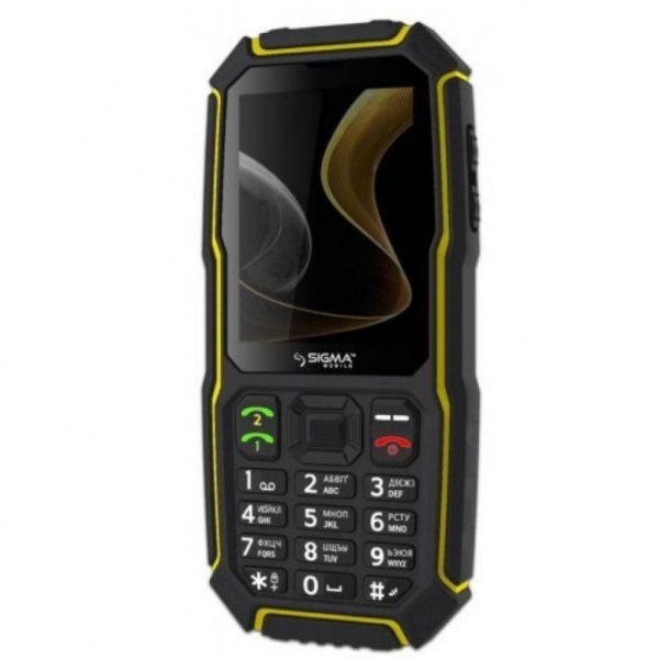 Мобільний телефон Sigma X-treme ST68 Black Yellow (4827798636725)