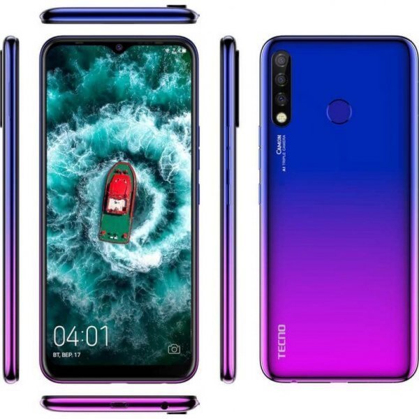 Мобільний телефон TECNO CC7 (Camon 12) Dawn Blue (4895180750922)