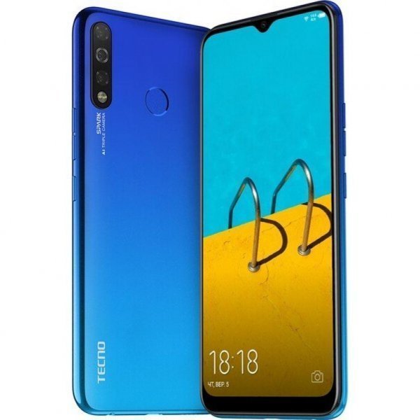 Мобільний телефон TECNO KC2 (Spark 4 3/32Gb) Vacation Blue (4895180751073)