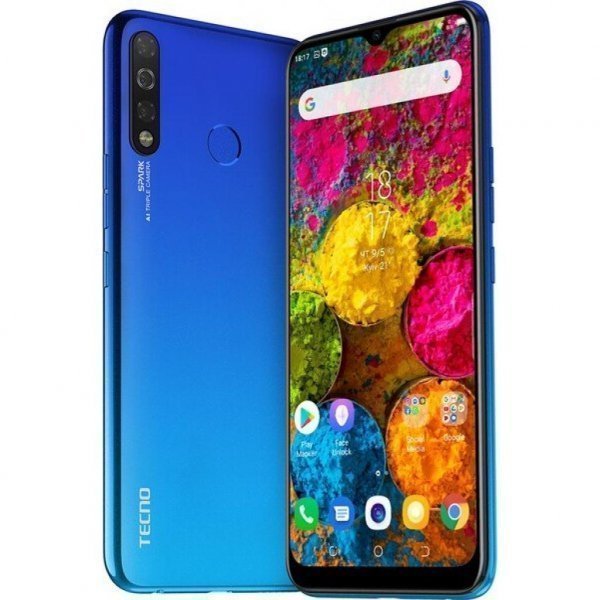 Мобільний телефон TECNO KC2 (Spark 4 3/32Gb) Vacation Blue (4895180751073)