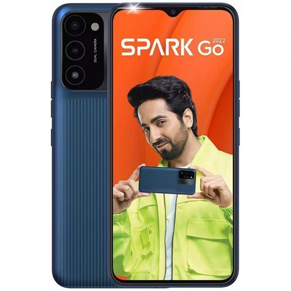Мобільний телефон Tecno KG5m (Spark Go 2022 2/32Gb) Atlantic Blue (4895180776953)