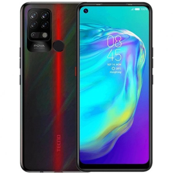 Мобільний телефон TECNO LD7 (POVA 6/128Gb) Dazzle Black (4895180762468)