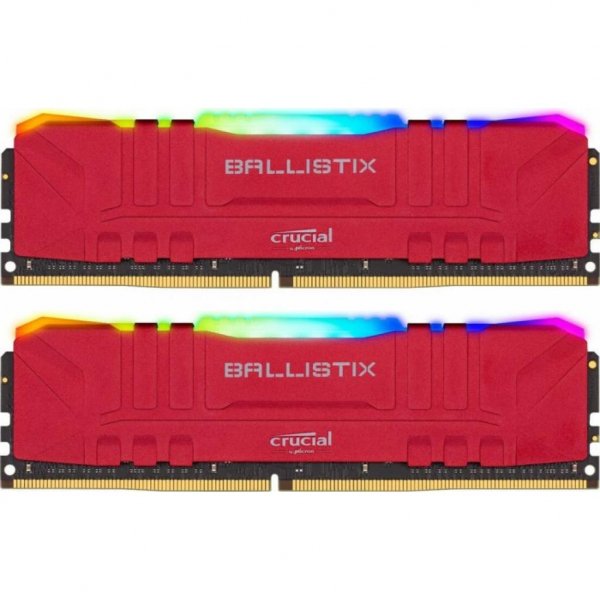 Модуль пам'яті для комп'ютера DDR4 16GB (2x8GB) 3200 MHz Ballistix Red RGB MICRON (BL2K8G32C16U4RL) Модуль пам'яті для комп'ютера DDR4 16GB (2x8GB) 3200 MHz Ballistix Red RGB MICRON (BL2K8G32C16U4RL)