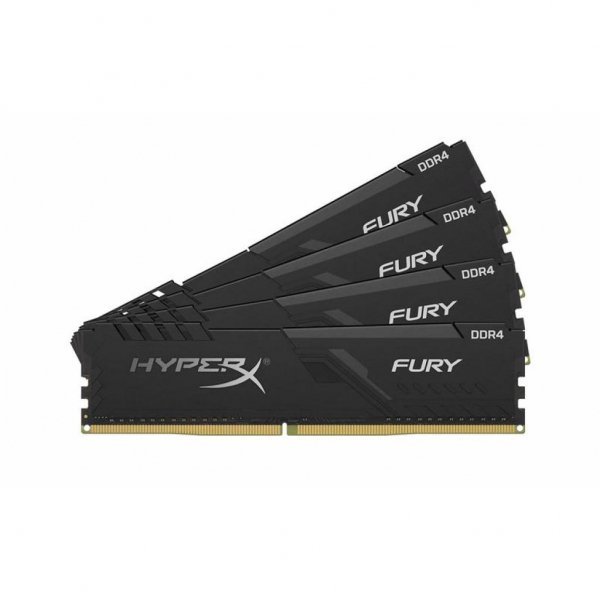 Модуль пам'яті для комп'ютера DDR4 64GB (4x16GB) 2666 MHz HyperX Fury Black Kingston (HX426C16FB3K4/64) Модуль пам'яті для комп'ютера DDR4 64GB (4x16GB) 2666 MHz HyperX Fury Black Kingston (HX426C16FB3K4/64)