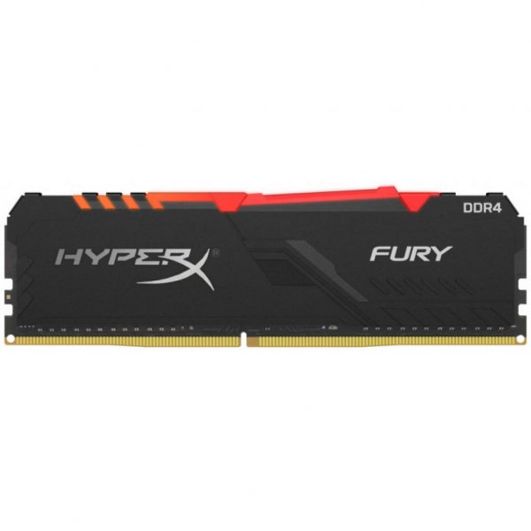 Модуль пам'яті для комп'ютера DDR4 8GB 2400 MHz HyperX Fury Black RGB Kingston (HX424C15FB3A/8)