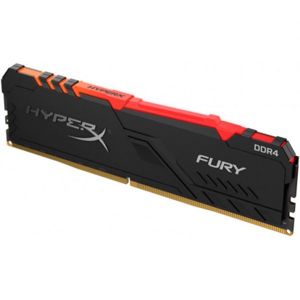Модуль пам'яті для комп'ютера DDR4 8GB 2400 MHz HyperX Fury Black RGB Kingston (HX424C15FB3A/8)