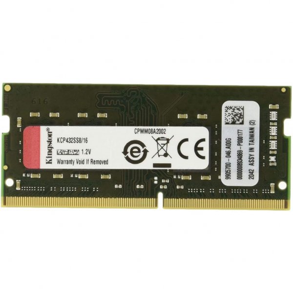 Модуль пам'яті до ноутбука SoDIMM DDR 4 16GB 3200 MHz Kingston (KCP432SS8/16)