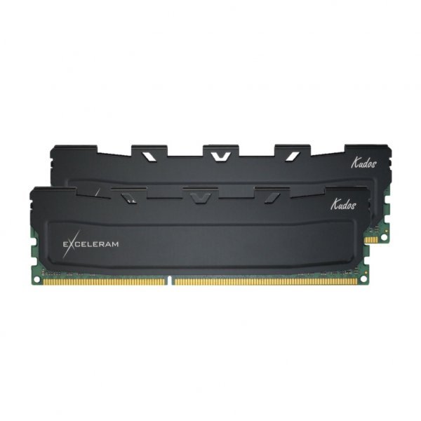 Модуль пам'яті до комп'ютера DDR3 16GB (2x8GB) 1600 MHz Black Kudos eXceleram (EKBLACK3161611AD)