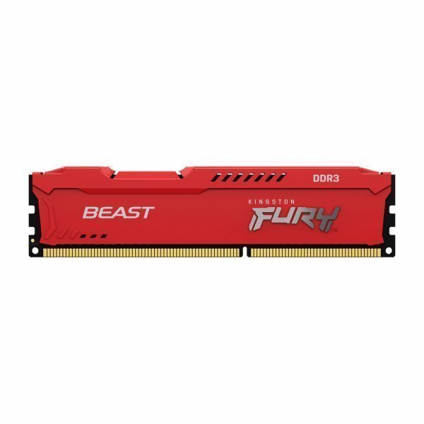 Модуль пам'яті до комп'ютера DDR3 16GB (2x8GB) 1600 MHz Fury Beast Blue HyperX (Kingston Fury) (KF316C10BK2/16)