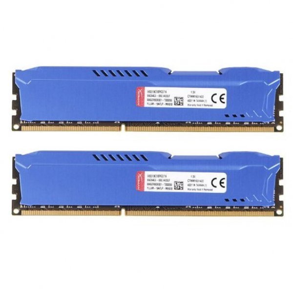 Модуль пам'яті до комп'ютера DDR3 16Gb (2x8GB) 1866 MHz HyperX Fury Blu Kingston (HX318C10FK2/16) Модуль пам'яті до комп'ютера DDR3 16Gb (2x8GB) 1866 MHz HyperX Fury Blu Kingston (HX318C10FK2/16)