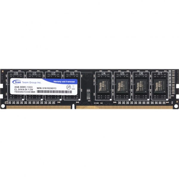Модуль пам'яті до комп'ютера DDR3 4GB 1333 MHz Team (TED34G1333C901 / TED34GM1333C901)