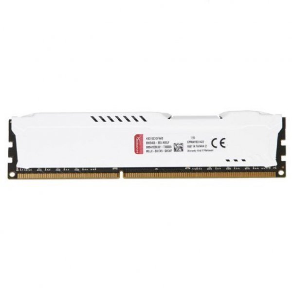 Модуль пам'яті до комп'ютера DDR3 4Gb 1600 MHz HyperX Fury White Kingston (HX316C10FW/4)