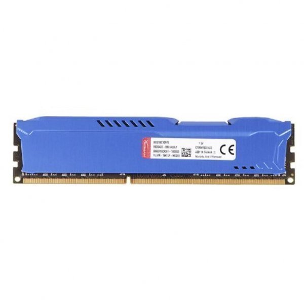Модуль пам'яті до комп'ютера DDR3 8Gb 1600 MHz HyperX Fury Blu Kingston (HX316C10F/8)