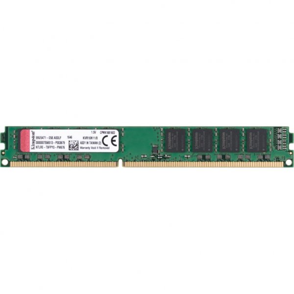 Модуль пам'яті до комп'ютера DDR3 8GB 1600 MHz Kingston (KVR16N11/8 / -SPBK / KVR16N11S8/8)