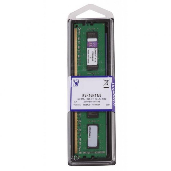 Модуль пам'яті до комп'ютера DDR3 8GB 1600 MHz Kingston (KVR16N11/8)