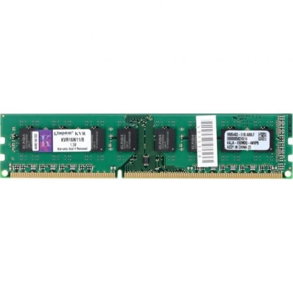 Модуль пам'яті до комп'ютера DDR3 8GB 1600 MHz Kingston (KVR16N11/8WP)