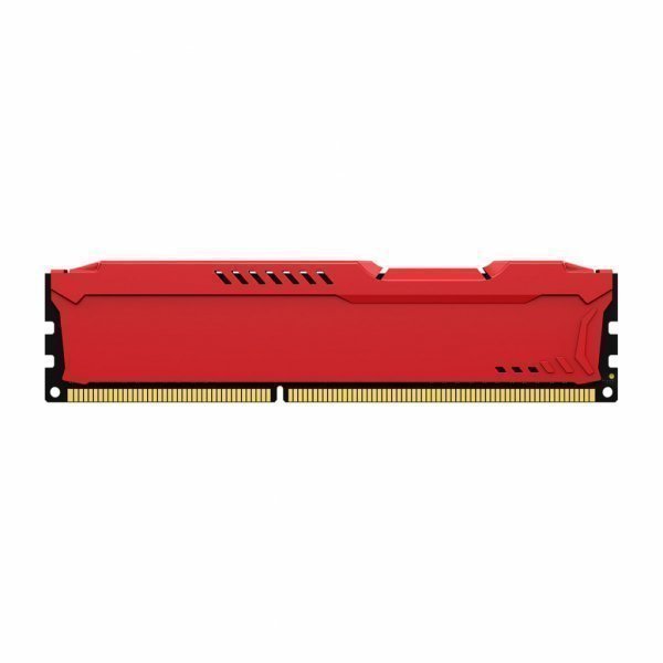 Модуль пам'яті до комп'ютера DDR3 8GB (2x4GB) 1600 MHz Fury Beast Red HyperX (Kingston Fury) (KF316C10BRK2/8)