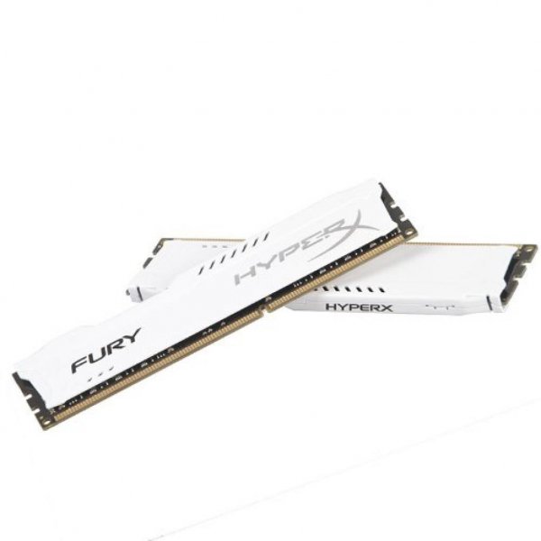 Модуль пам'яті до комп'ютера DDR3 8Gb (2x4GB) 1600 MHz HyperX Fury White Kingston (HX316C10FWK2/8)
