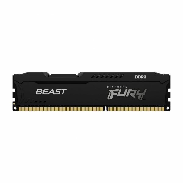Модуль пам'яті до комп'ютера DDR3 8GB (2x4GB) 1866 MHz Fury Beast Black HyperX (Kingston Fury) (KF318C10BBK2/8)