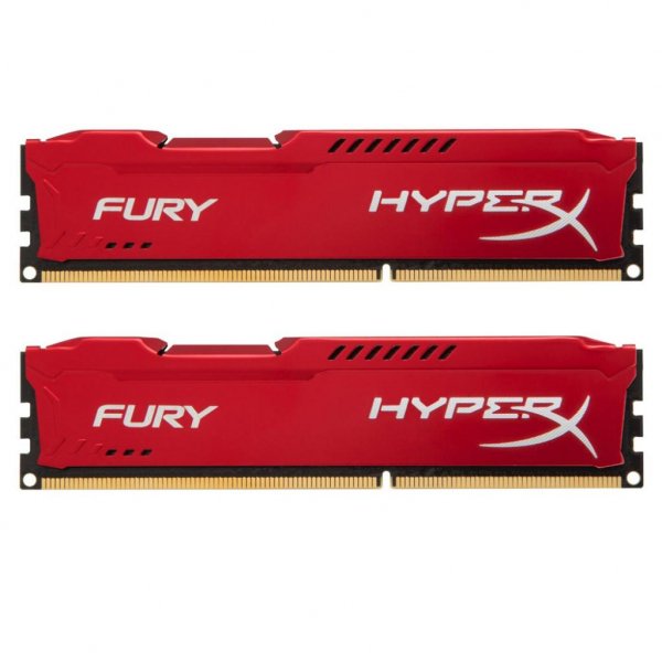 Модуль пам'яті до комп'ютера DDR3 8Gb (2x4GB) 1866 MHz HyperX Fury Red Kingston (HX318C10FRK2/8)