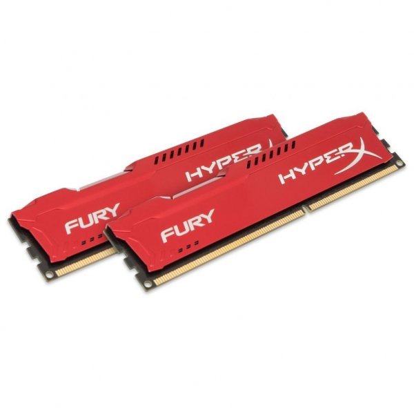 Модуль пам'яті до комп'ютера DDR3 8Gb (2x4GB) 1866 MHz HyperX Fury Red Kingston (HX318C10FRK2/8)