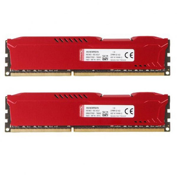 Модуль пам'яті до комп'ютера DDR3 8Gb (2x4GB) 1866 MHz HyperX Fury Red Kingston (HX318C10FRK2/8)