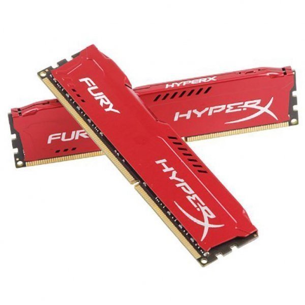Модуль пам'яті до комп'ютера DDR3 8Gb (2x4GB) 1866 MHz HyperX Fury Red Kingston (HX318C10FRK2/8)