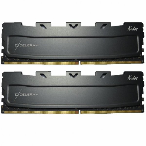Модуль пам'яті до комп'ютера DDR3L 16GB (2x8GB) 1600 MHz Black Kudos eXceleram (EKBLACK3161611LAD)