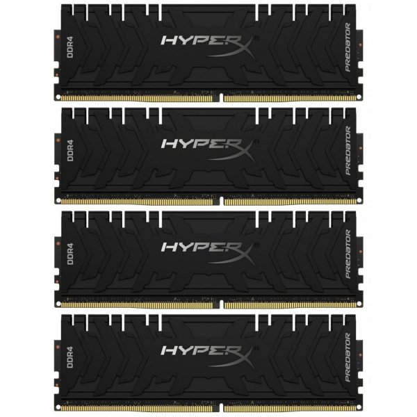 Модуль пам'яті до комп'ютера DDR4 128GB (4x32GB) 3200 MHz HyperX Predator Black Kingston (HX432C16PB3K4/128) Модуль пам'яті до комп'ютера DDR4 128GB (4x32GB) 3200 MHz HyperX Predator Black Kingston (HX432C16PB3K4/128)