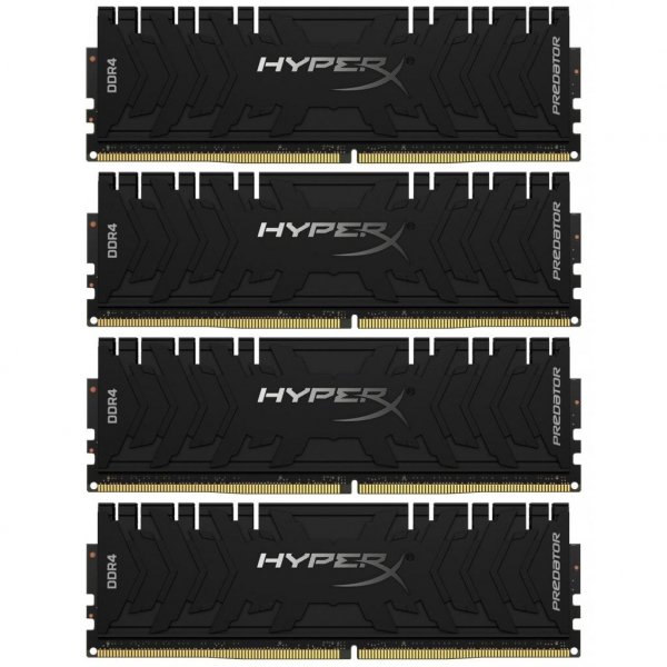 Модуль пам'яті до комп'ютера DDR4 128GB (4x32GB) 3600 MHz HyperX Predator Black Kingston (HX436C18PB3K4/128) Модуль пам'яті до комп'ютера DDR4 128GB (4x32GB) 3600 MHz HyperX Predator Black Kingston (HX436C18PB3K4/128)