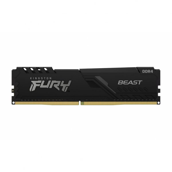 Модуль пам'яті до комп'ютера DDR4 16GB 2666 MHz Fury Beast Black HyperX (Kingston Fury) (KF426C16BB1/16)