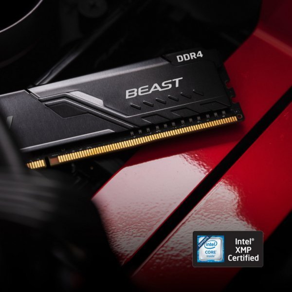 Модуль пам'яті до комп'ютера DDR4 16GB 2666 MHz Fury Beast Black HyperX (Kingston Fury) (KF426C16BB1/16)