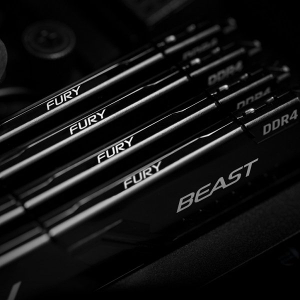 Модуль пам'яті до комп'ютера DDR4 16GB 2666 MHz Fury Beast Black HyperX (Kingston Fury) (KF426C16BB1/16)