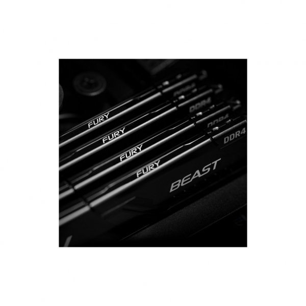 Модуль пам'яті до комп'ютера DDR4 16GB 2666 MHz FURY Beast Black HyperX (Kingston Fury) (KF426C16BB/16)