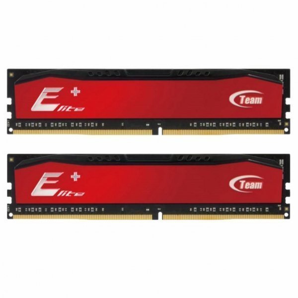 Модуль пам'яті до комп'ютера DDR4 16GB (2x8GB) 2400 MHz Elite Plus Red Team (TPRD416G2400HC16DC01)