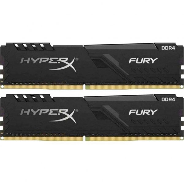 Модуль пам'яті до комп'ютера DDR4 16GB (2x8GB) 2400 MHz HyperX FURY Black Kingston (HX424C15FB3K2/16) Модуль пам'яті до комп'ютера DDR4 16GB (2x8GB) 2400 MHz HyperX FURY Black Kingston (HX424C15FB3K2/16)