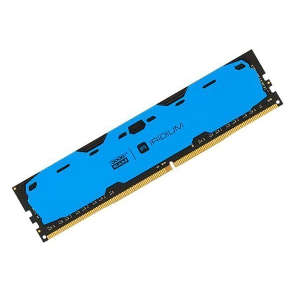 Модуль пам'яті до комп'ютера DDR4 16GB (2x8GB) 2400 MHz Iridium Blue GOODRAM (IR-B2400D464L15S/16GDC)