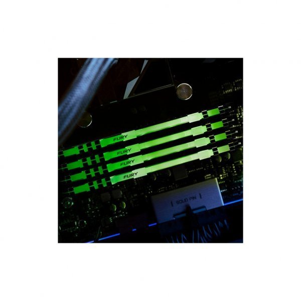 Модуль пам'яті до комп'ютера DDR4 16GB (2x8GB) 2666 MHz Beast RGB Black Kingston Fury (ex.HyperX) (KF426C16BBAK2/16)