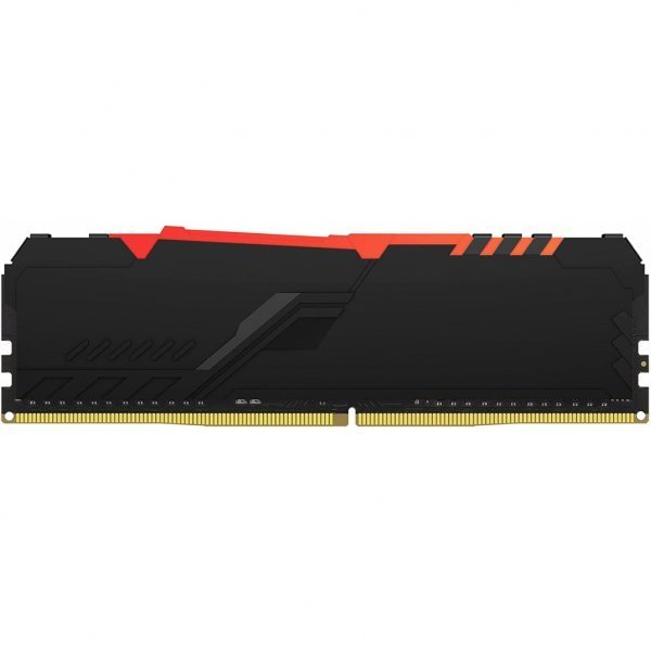 Модуль пам'яті до комп'ютера DDR4 16GB (2x8GB) 2666 MHz Beast RGB Black Kingston Fury (ex.HyperX) (KF426C16BBAK2/16)