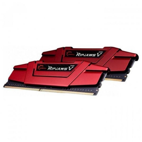Модуль пам'яті до комп'ютера DDR4 16GB (2x8GB) 2666 MHz RipjawsV RED G.Skill (F4-2666C15D-16GVR)